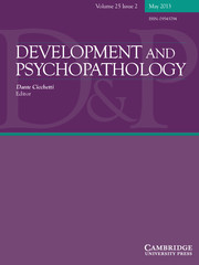 Development and Psychopathology Volume 25 - Issue 2 -