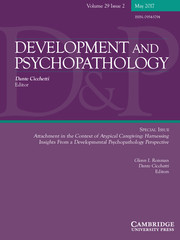 Development and Psychopathology Volume 29 - Special Issue2 -  Attachment in the Context of Atypical Caregiving: Harnessing Insights From a Developmental Psychopathology Perspective