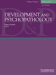 Development and Psychopathology Volume 33 - Issue 1 -