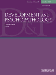 Development and Psychopathology Volume 33 - Issue 4 -