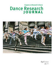 Dance Research Journal Volume 49 - Issue 1 -