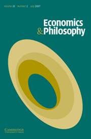 Economics & Philosophy Volume 23 - Issue 2 -