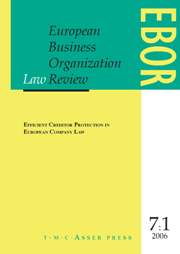 European Business Organization Law Review (EBOR) Volume 7 - Issue 1 -