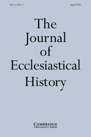 The Journal of Ecclesiastical History Volume 72 - Issue 2 -