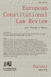 European Constitutional Law Review Volume 13 - Issue 3 -