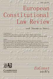 European Constitutional Law Review Volume 14 - Issue 3 -