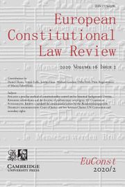 European Constitutional Law Review Volume 16 - Issue 2 -