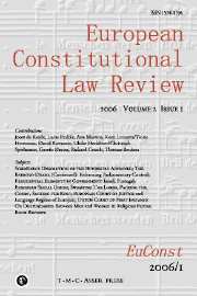 European Constitutional Law Review Volume 2 - Issue 1 -