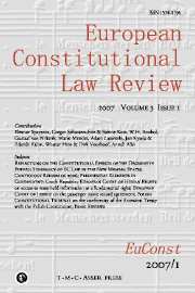 European Constitutional Law Review Volume 3 - Issue 1 -