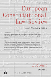 European Constitutional Law Review Volume 4 - Issue 3 -