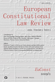 European Constitutional Law Review Volume 5 - Issue 2 -