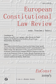 European Constitutional Law Review Volume 5 - Issue 3 -