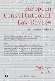 European Constitutional Law Review Volume 7 - Issue 1 -