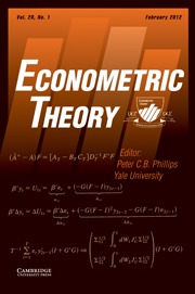 Econometric Theory Volume 28 - Issue 1 -