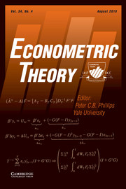 Econometric Theory Volume 34 - Issue 4 -