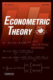 Econometric Theory Volume 35 - Issue 2 -