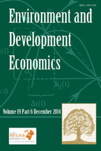 Environment and Development Economics Volume 19 - Issue 6 -