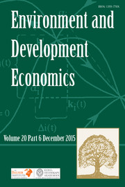 Environment and Development Economics Volume 20 - Issue 6 -