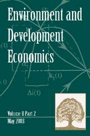 Environment and Development Economics Volume 8 - Issue 2 -