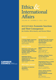 Ethics & International Affairs Volume 33 - Issue 3 -