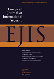 European Journal of International Security Volume 2 - Issue 1 -