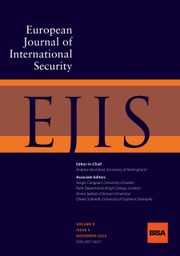 European Journal of International Security Volume 9 - Issue 4 -