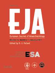 European Journal of Anaesthesiology Volume 24 - Issue 1 -