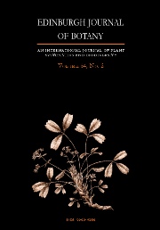 Edinburgh Journal of Botany Volume 64 - Issue 2 -