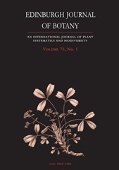 Edinburgh Journal of Botany Volume 75 - Issue 1 -