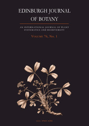 Edinburgh Journal of Botany Volume 76 - Issue 1 -