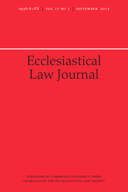 Ecclesiastical Law Journal Volume 17 - Issue 3 -