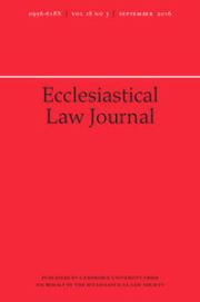 Ecclesiastical Law Journal Volume 18 - Issue 3 -