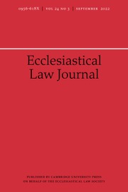 Ecclesiastical Law Journal Volume 24 - Issue 3 -