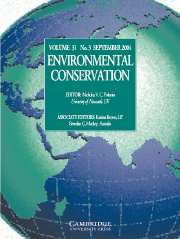 Environmental Conservation Volume 31 - Issue 3 -