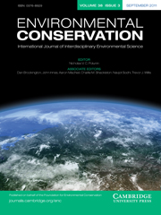 Environmental Conservation Volume 38 - Issue 3 -