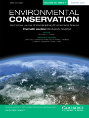 Environmental Conservation Volume 48 - Issue 1 -