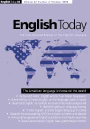 English Today Volume 22 - Issue 4 -