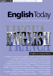 English Today Volume 24 - Issue 2 -