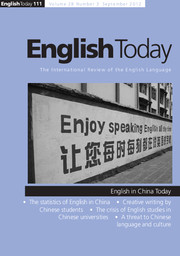 English Today Volume 28 - Issue 3 -