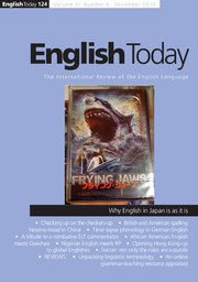 English Today Volume 31 - Issue 4 -