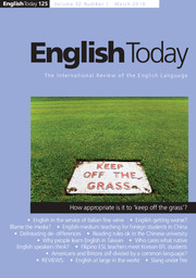 English Today Volume 32 - Issue 1 -