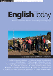 English Today Volume 32 - Issue 3 -