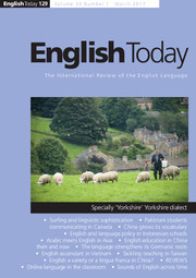 English Today Volume 33 - Issue 1 -