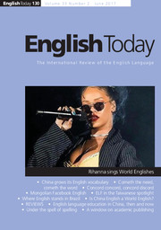 English Today Volume 33 - Issue 2 -