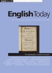 English Today Volume 33 - Issue 3 -