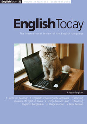 English Today Volume 34 - Issue 3 -