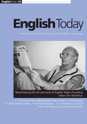 English Today Volume 36 - Issue 4 -