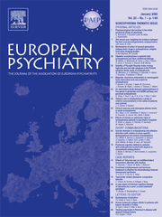 European Psychiatry Volume 20 - Issue 1 -