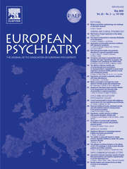 European Psychiatry Volume 20 - Issue 3 -