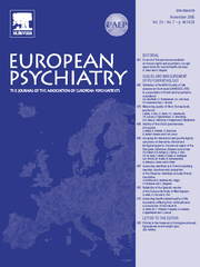 European Psychiatry Volume 20 - Issue 7 -